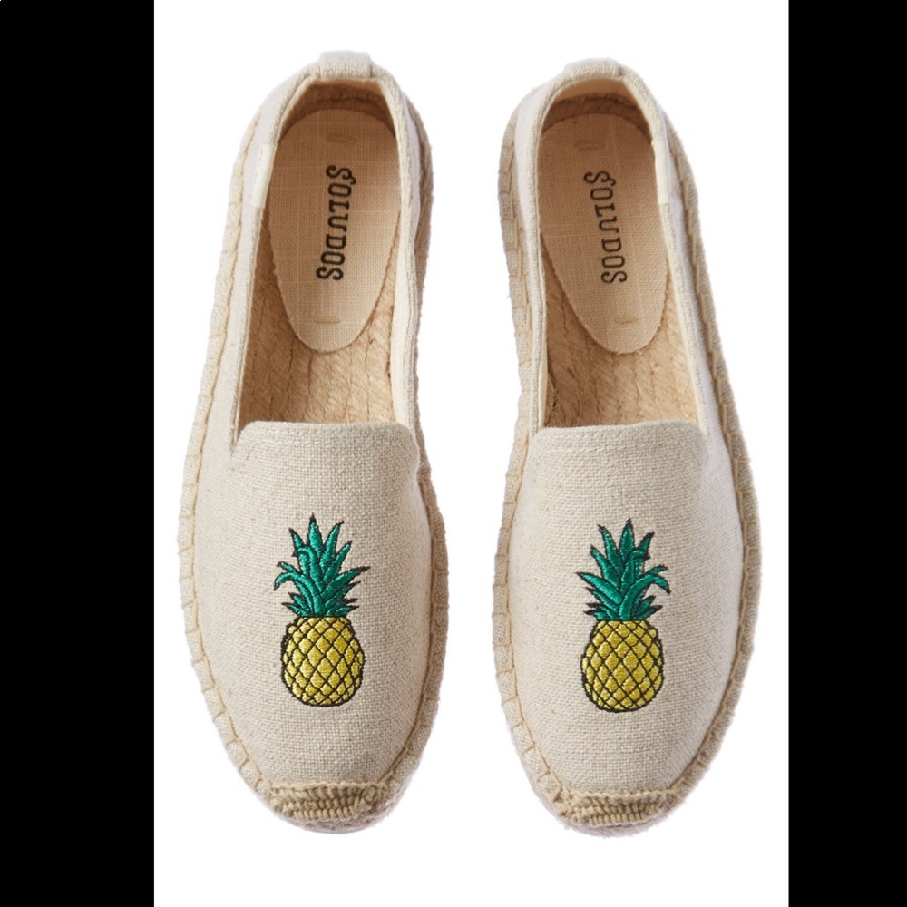 Soludos Pineapple Canvas Slipper Espadrilles - image 1